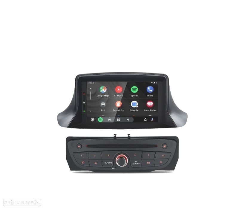 AUTO RADIO GPS PARA RENAULT MEGANE III E FLUENCE COM ANDROID 10.0 CARPLAY - 5