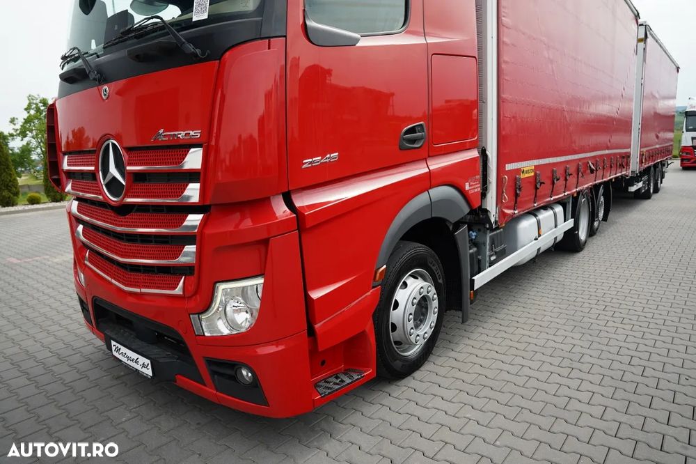 Mercedes-Benz ACTROS 2545 / TANDEM COMBINAT 120 M3 / TRANSIT / 6x2 / PUNTE RIDICATĂ / BIG SPACE / WIELTON / 2021 - 7