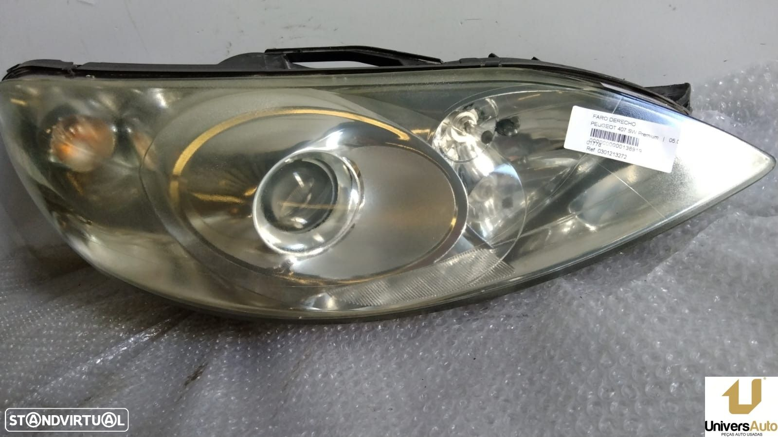 FAROL DIREITO PEUGEOT 407 SW 2006 -0301213272 - 2