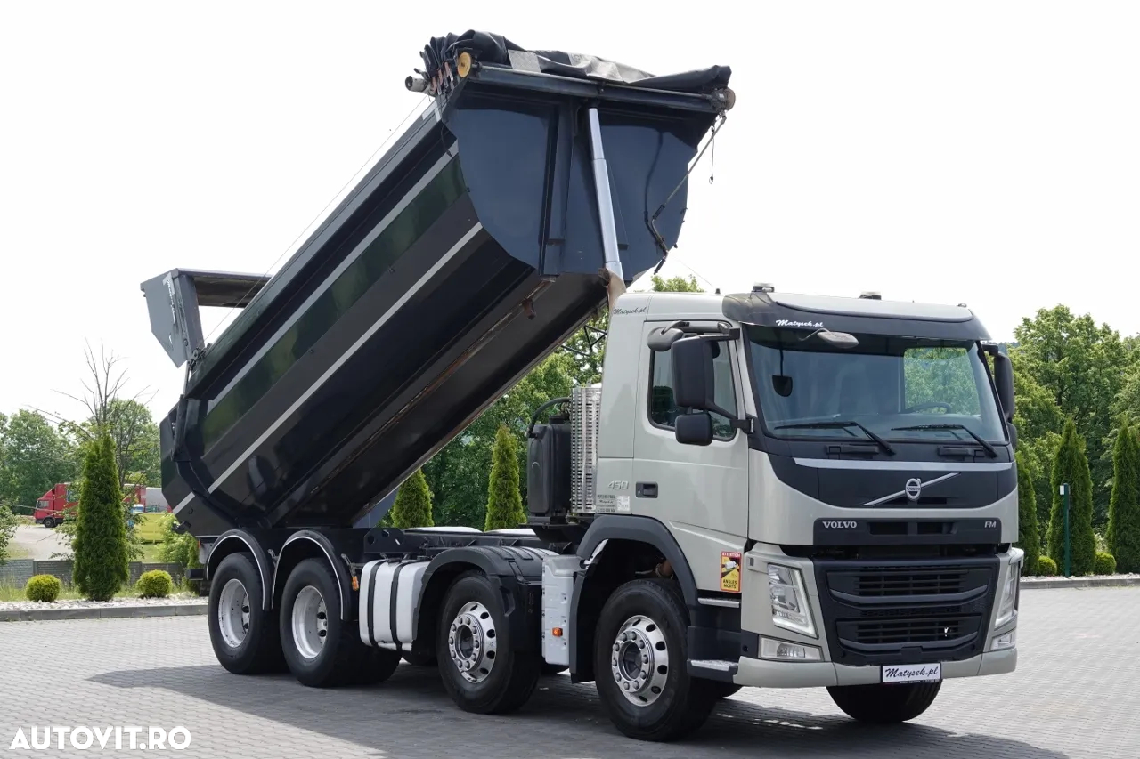 Volvo FM 450 / 8x4 / BASCULATOR SPATE / HIDROCLAPS / EURO 6 / IMPORTAT - 2