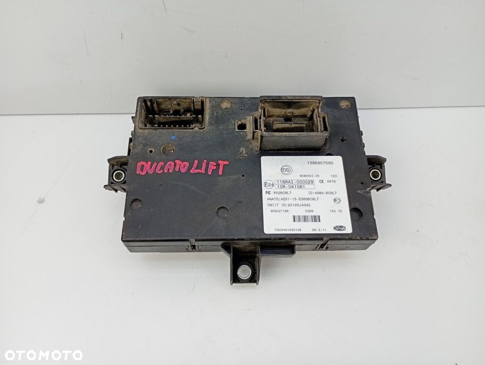 sterownik moduł komfortu bsi skrzynka ducato III jumper III boxer III 1386607080 - 1