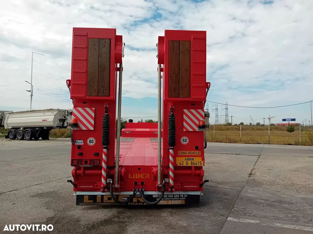 Lider TRAILER/LOW LOADER 3 AXE/3 AXELS, NOU/NEW TOP !!! - 12