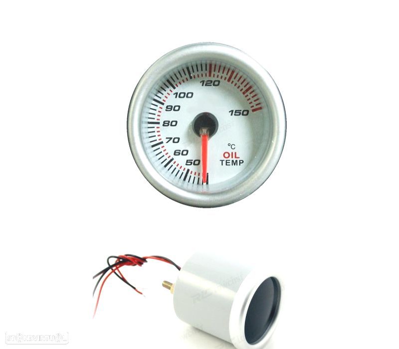 MANÓMETRO TEMPERATURA DE ÓLEO BRANCO - 1