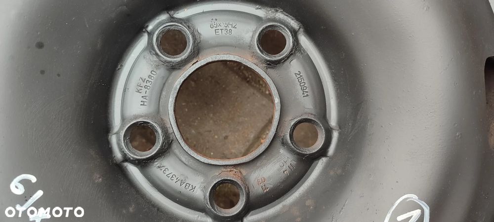 FELGI 5x100 6Jx15 CALI ET38 AUDI SEAT SKODA VW 4 SZTUKI KOMPLET - 5