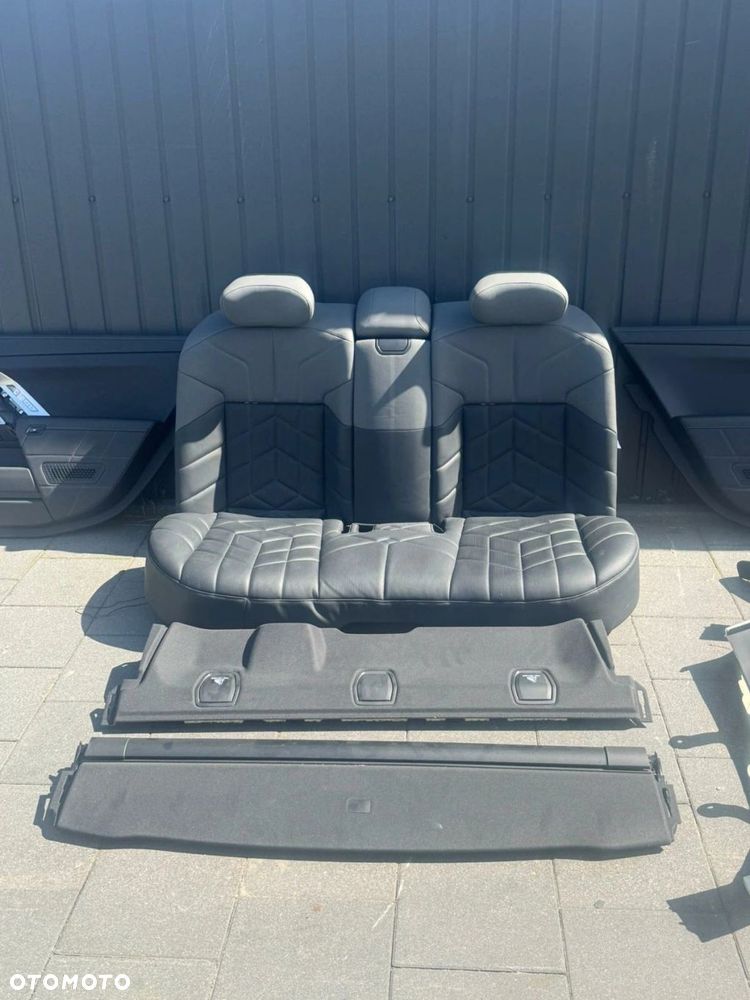 FOTELE TAPICERKA BMW 7 G70 SKÓRA MERINO CZARNY SZARY ATLAS WIELOFUNKCYJNE - 9