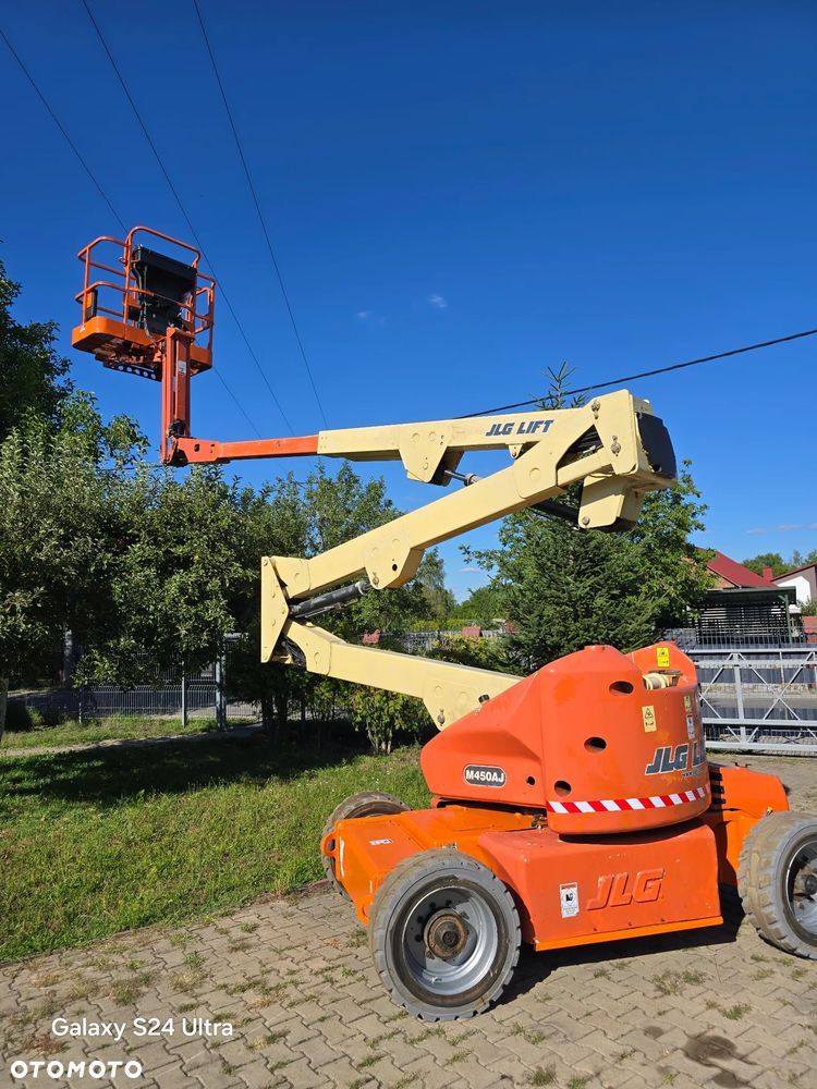 JLG M450AJ podnośnik przegubowo teleskopowy 16m Hybryda diesel+elektryczny //1267Mth// genie haulotte zwyżka Podnośnik koszowy podest ruchomy Access platform Cherry picker boom lift Koła nie brudzące - 15