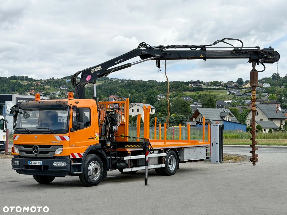 Mercedes-Benz ATEGO 1324 * SKRZYNIA 6,35 m + HIAB 144 B - DUO + WIERTNICA - 4