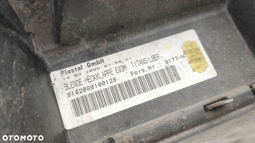 WS BLENDA LISTWA KLAPY TYŁ BMW E83 M-PAKIET - 7