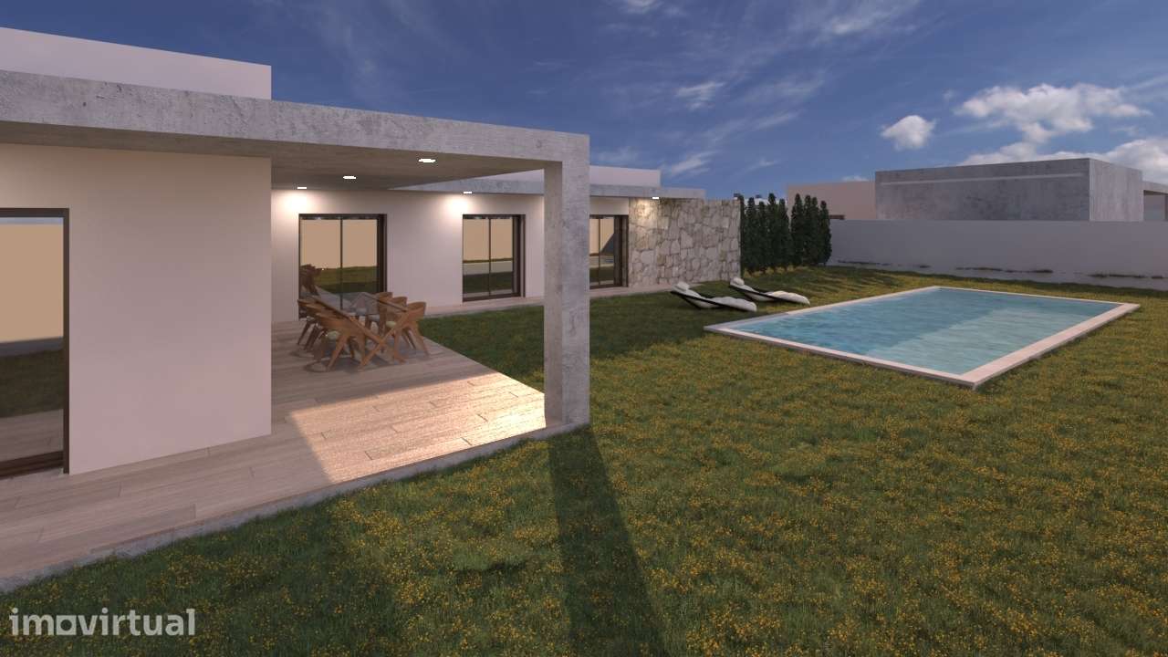 Moradia T4 Térrea de Arquitetura Moderna em Pataias | Alcobaça - Grande imagem: 3/39
