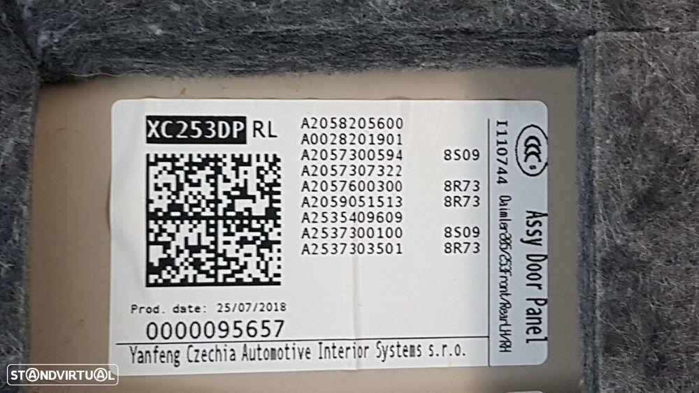 FORRA DA PORTA TRASEIRA ESQUERDA MERCEDES CLASE GLC COUPE (BM 253)(6.2016->) GLC... - 4