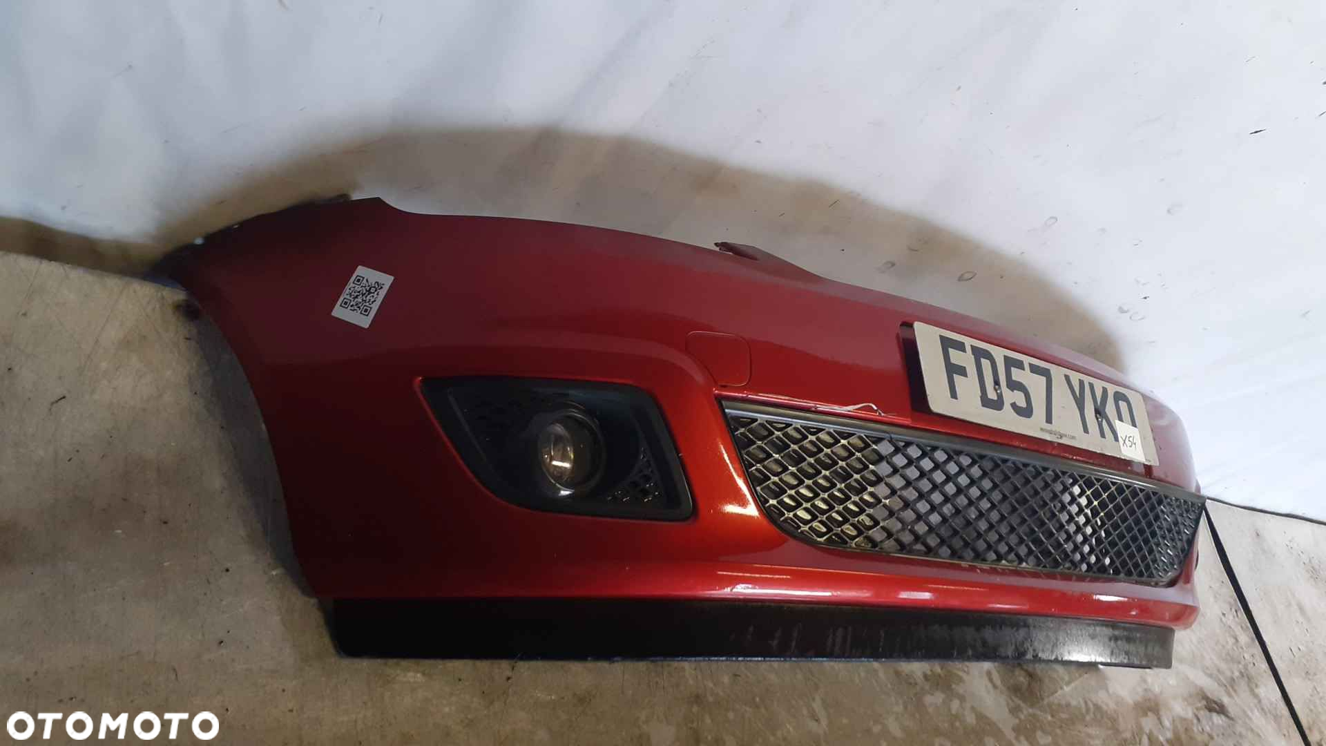 ) ZDERZAK PRZÓD PRZEDNI FORD FIESTA MK6 VI LIFT FL T5 RUDA POMARAŃCZOWA HALOGENY - 6