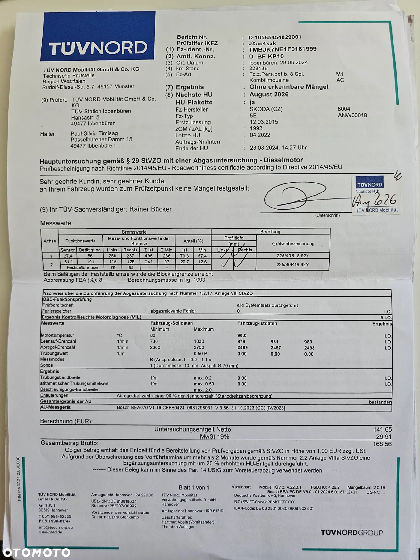 Skoda Octavia Combi 2.0 TDI DSG RS - 34