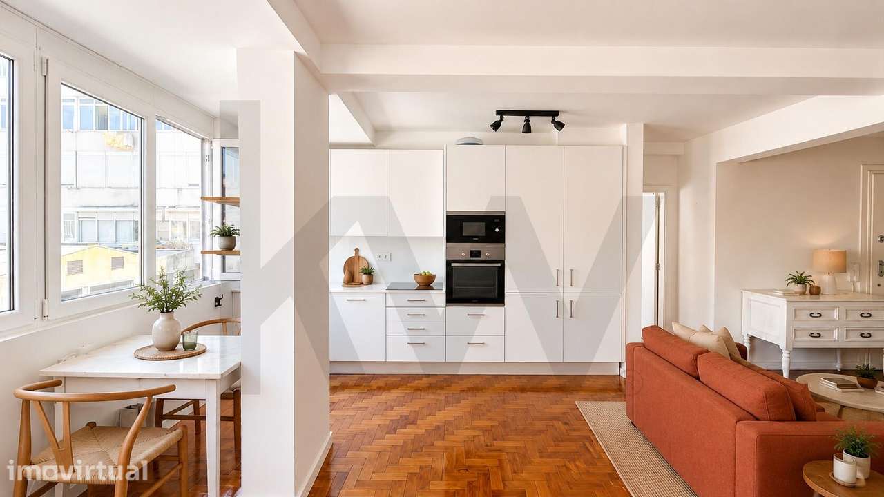 Apartamento T2 renovado em Alcantâra - Grande imagem: 4/24