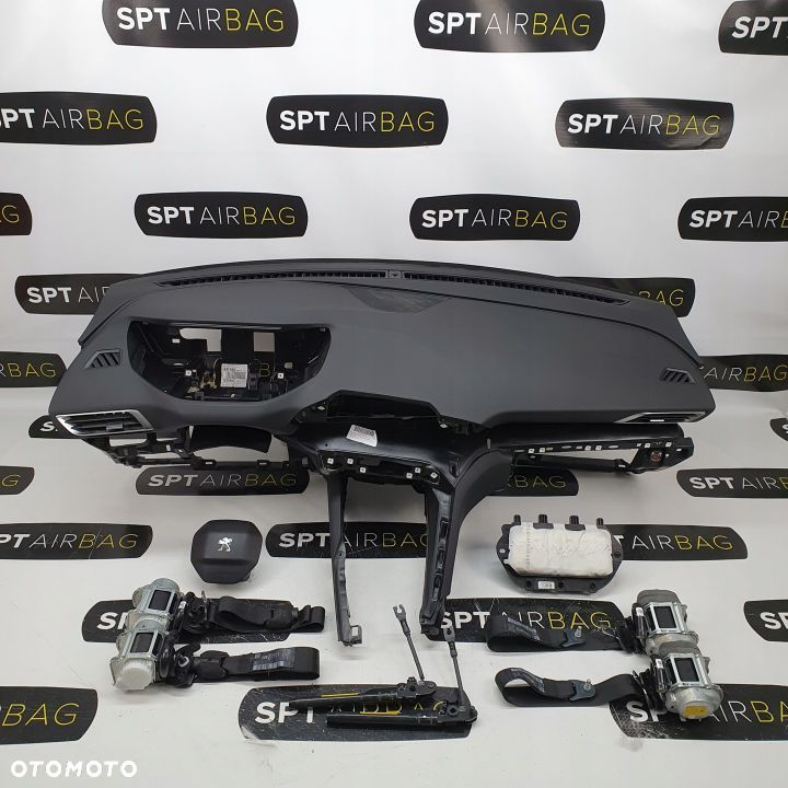 PEUGEOT 3008 5008 DESKA ROZDZIELCZA KONSOLA KOKPIT PULPIT PODUSZKI AIRBAG AIR BAG PASY KIT SET - 2
