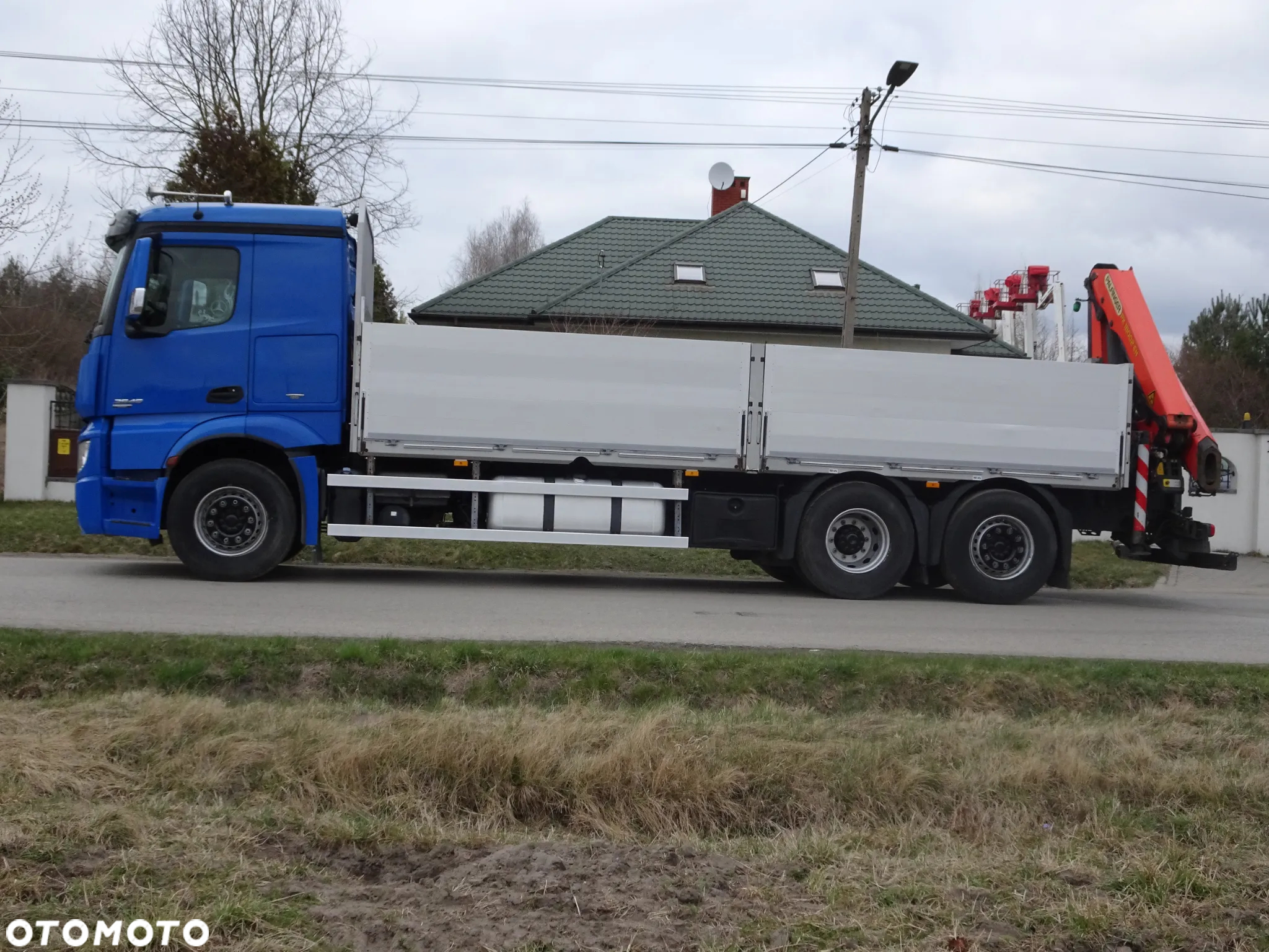 Mercedes-Benz Actros 2545 MP4 EURO 5 EEV HDS Palfinger PK 18002 sprowadzony z Niemiec stan idealny zestaw z przyczepa Krone - 3