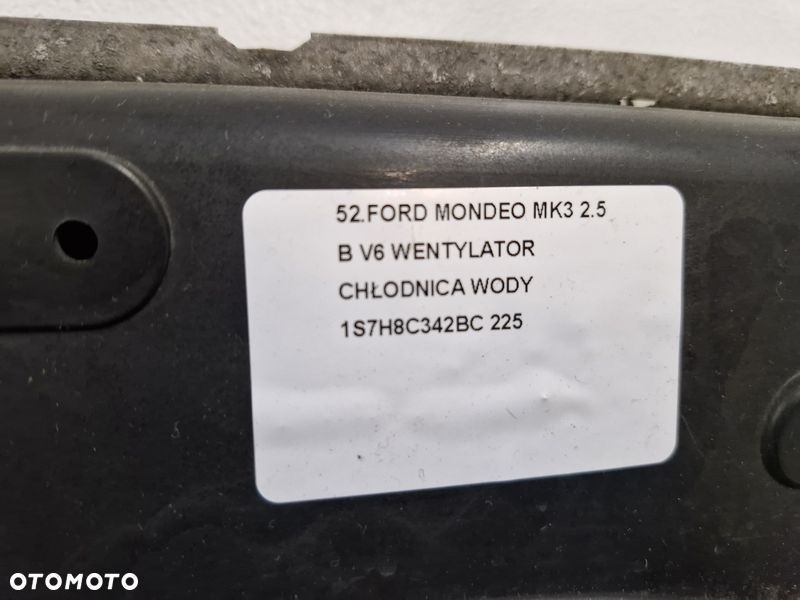 FORD MONDEO MK3 2.5 B V6 WENTYLATOR CHŁODNICA WODY 1S7H8C342BC - 7