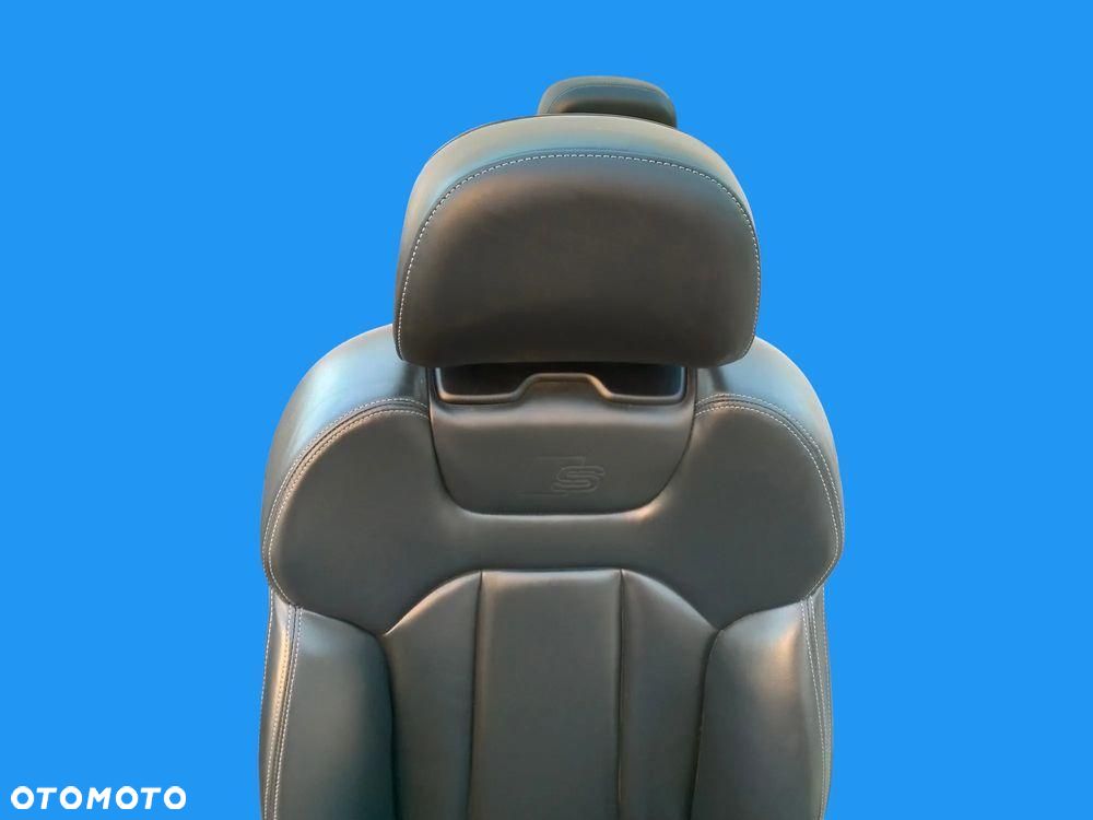 AUDI Q7 4M LIFT 22r FOTELE KANAPA BOCZKI TAPICERKA SKÓRA CZARNA - 4