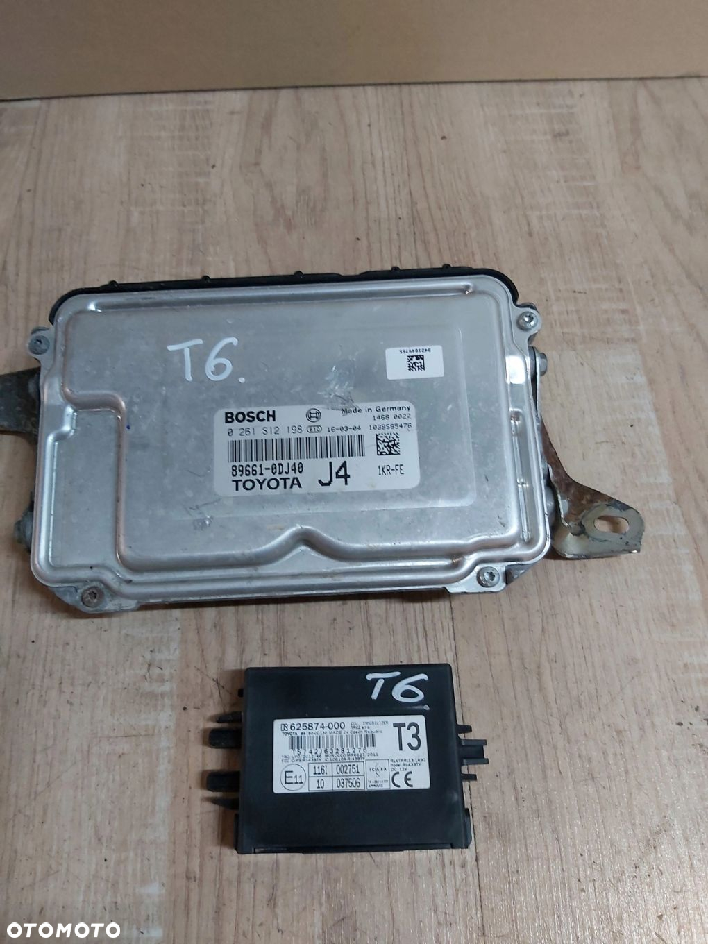 Toyota Yaris III kluczyk komputer stacyjka zestaw odpalenia 1,0 89661-0DJ40 - 3