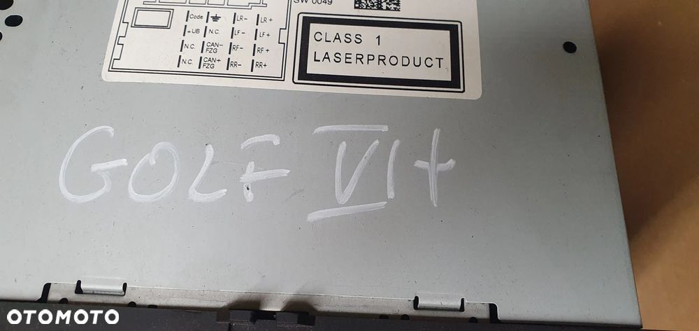 Radio radioodtwarzacz fabryczne KOD VW Golf VI 6 Plus 5M0035186AA - 11