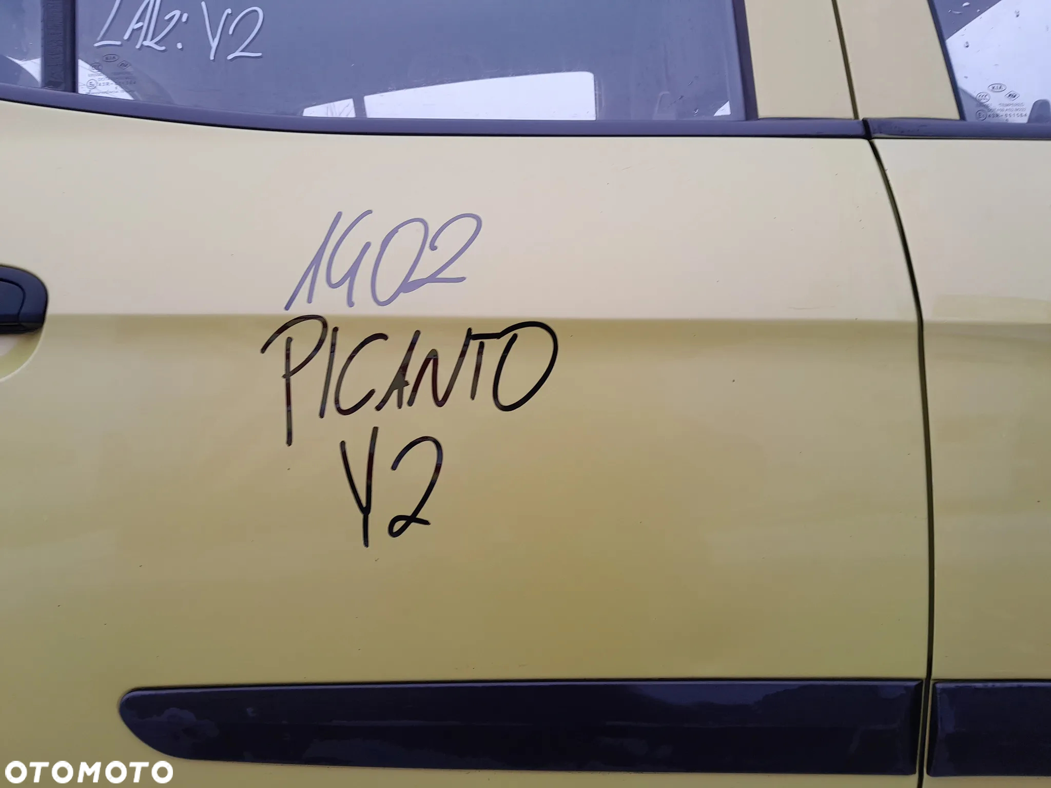 KIA PICANTO DRZWI PRAWE TYLNE PRAWY TYŁ KOLOR: Y2 - 3