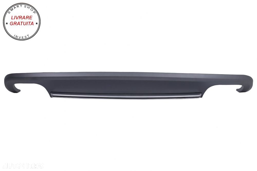 Difuzor Bara Spate cu Ornamente Evacuare Audi A5 8T Sportback Facelift (2012-2015)- livrare gratuita - 2