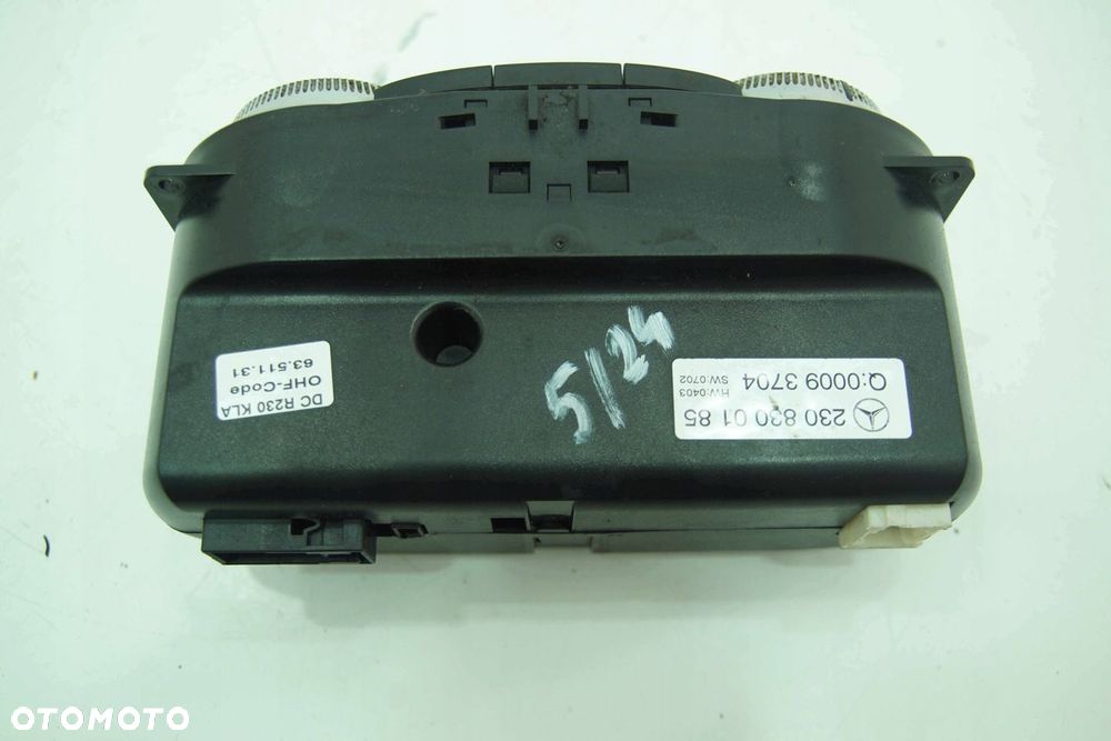 PANEL KLIMATYZACJI A2308300185 MERCEDES SL R230 - 5