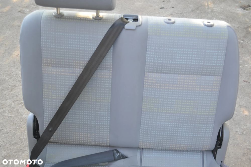 VW CADDY 04-15 FOTEL ŁAWKA PODWÓJNA TYŁ TYLNA II RZĄD POMORSKIE - 4