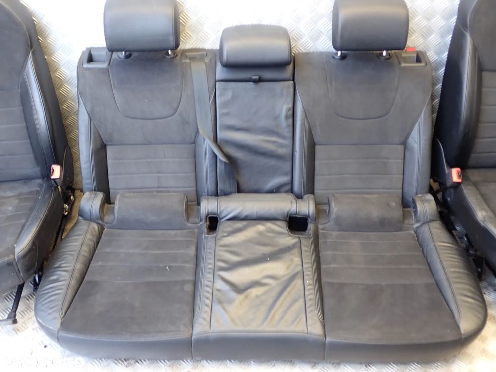 AUDI A6 C7  FOTEL PRZEDNI PRAWY / LEWY ORAZ KANAPA TYLNIA MATERIAŁ - SKÓRA KOMPLET - 2