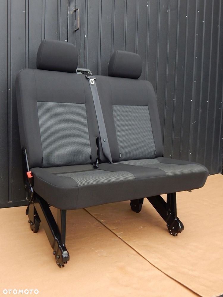 VW T5 LIFT T6 T6.1 fotel kanapa ławka dwójka tył 2 rząd DOUBLE GRID - 5