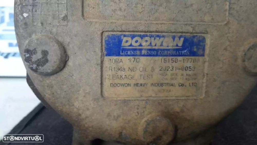 COMPRESSOR AR CONDICIONADO KIA SORENTO I 2005 -1615017700 - 1