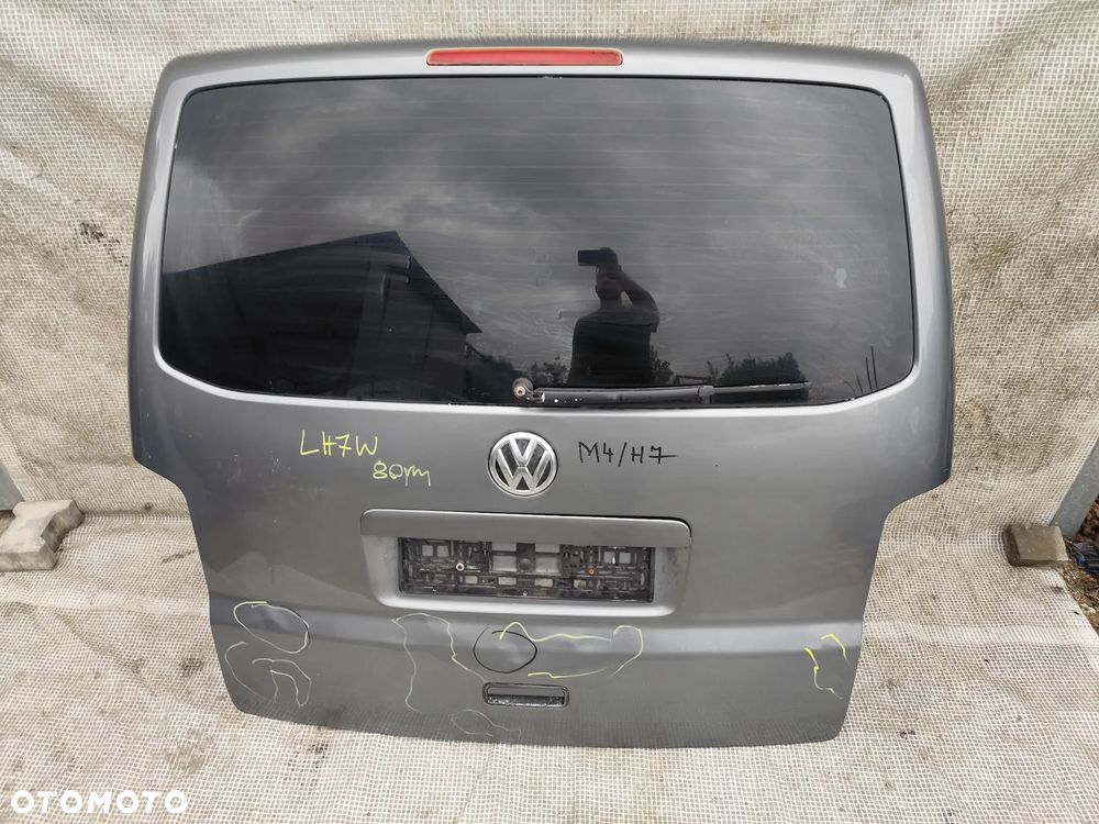 VW Transporter T5 T6 Multivan Klapa Tylna Tył Kompletna Szara LH7W - 19