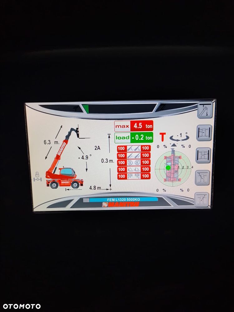 Manitou 2150 Mrt MANITOU ŁADOWARKA TELESKOPOWA Roto  widły kosz PILOT do sterowania  2016/17 1840 2540 2550 kolor od nowości biały Mercedes silnik manitou Roto Mrt 2150 - 29