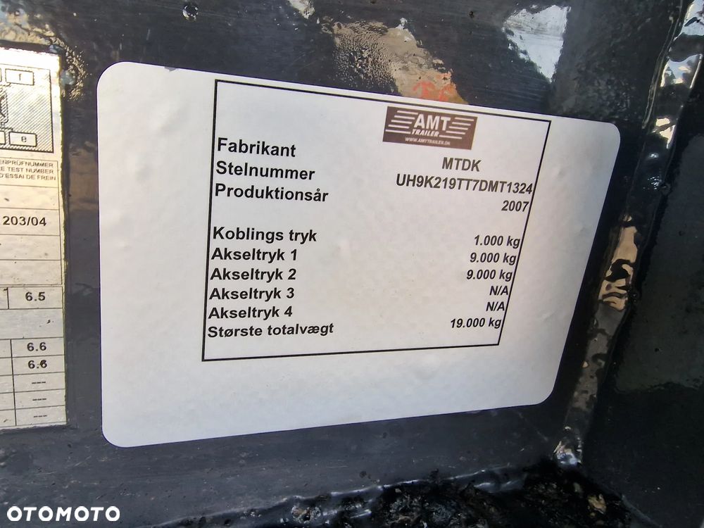 MTDK Tandem 3-stronna Wywrotka 2007 rok DMC: 19000 kg - 10