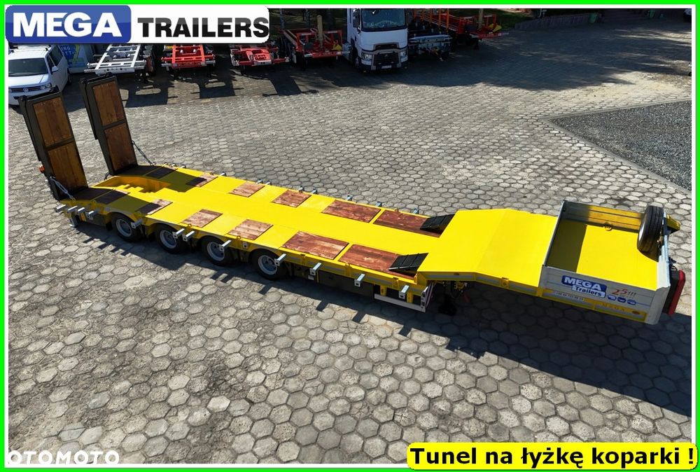 Mega Nisko podłoga 4 osie,  dł. 9,50 m, TUNEL na RAMIĘ KOPARKI !!! - 19