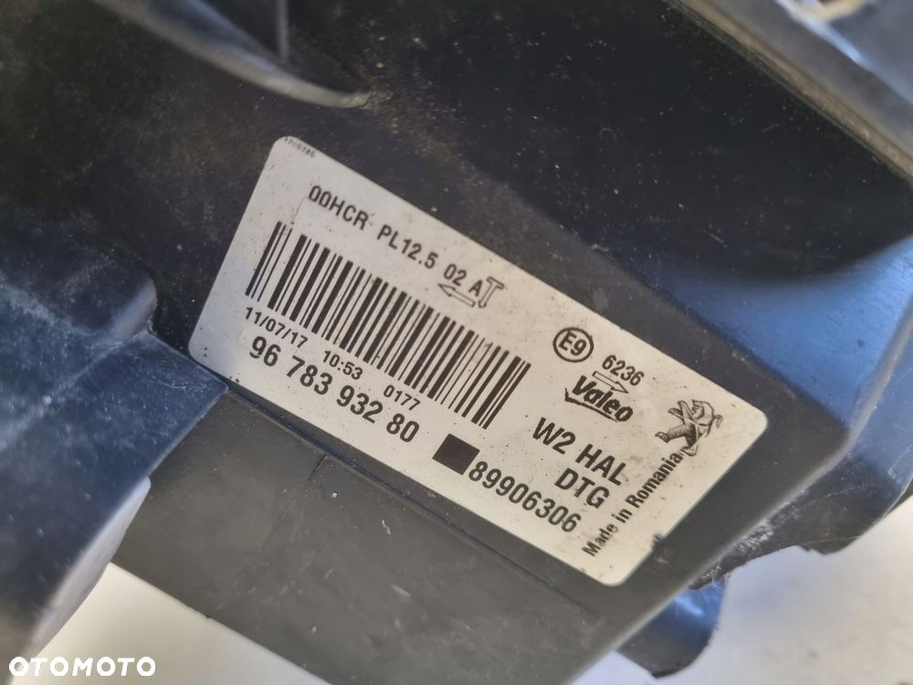 LAMPA PRAWA Peugeot 508 prawy przód przednia reflektor ANGLIK 9678393280 - 2
