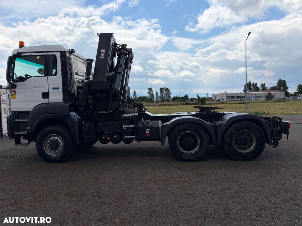 MAN TGS 33.420 Cap tractor 6x6 (cardan), macara Hiab 10 tone - 9