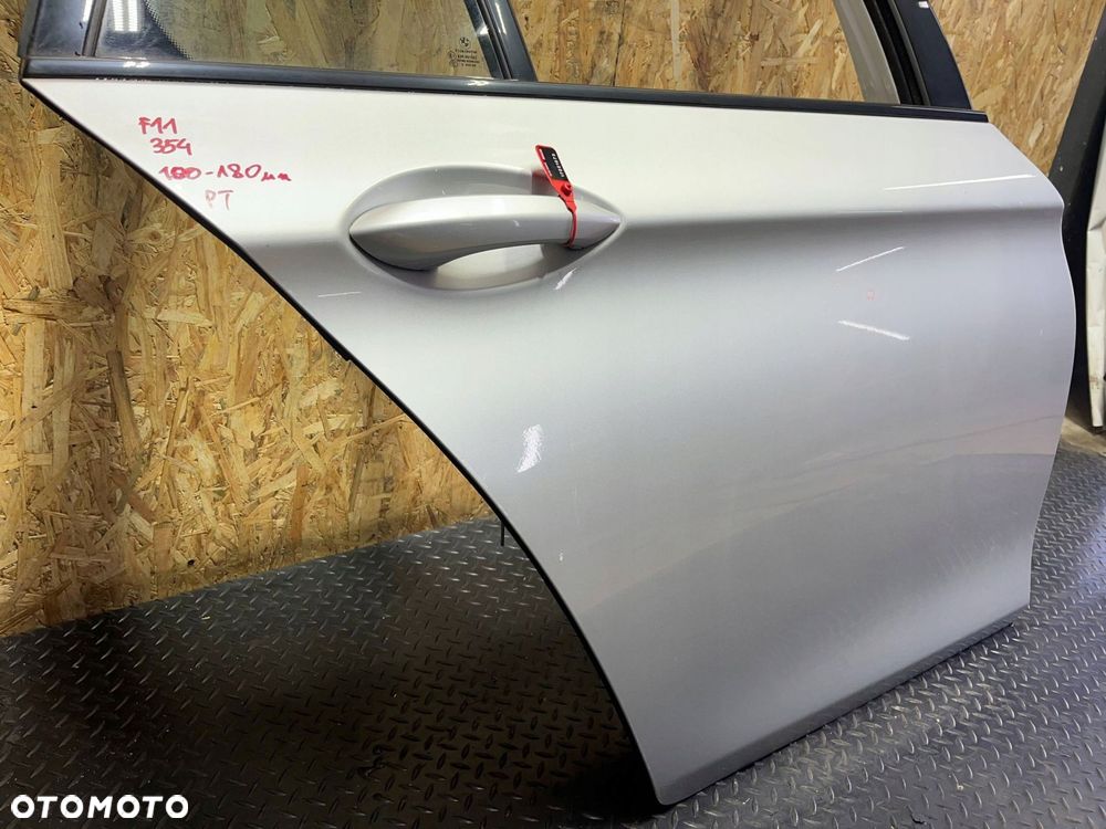 bmw 5 f10 f11 2015 tył strona prawa drzwi tylne 354 titansilber - 13