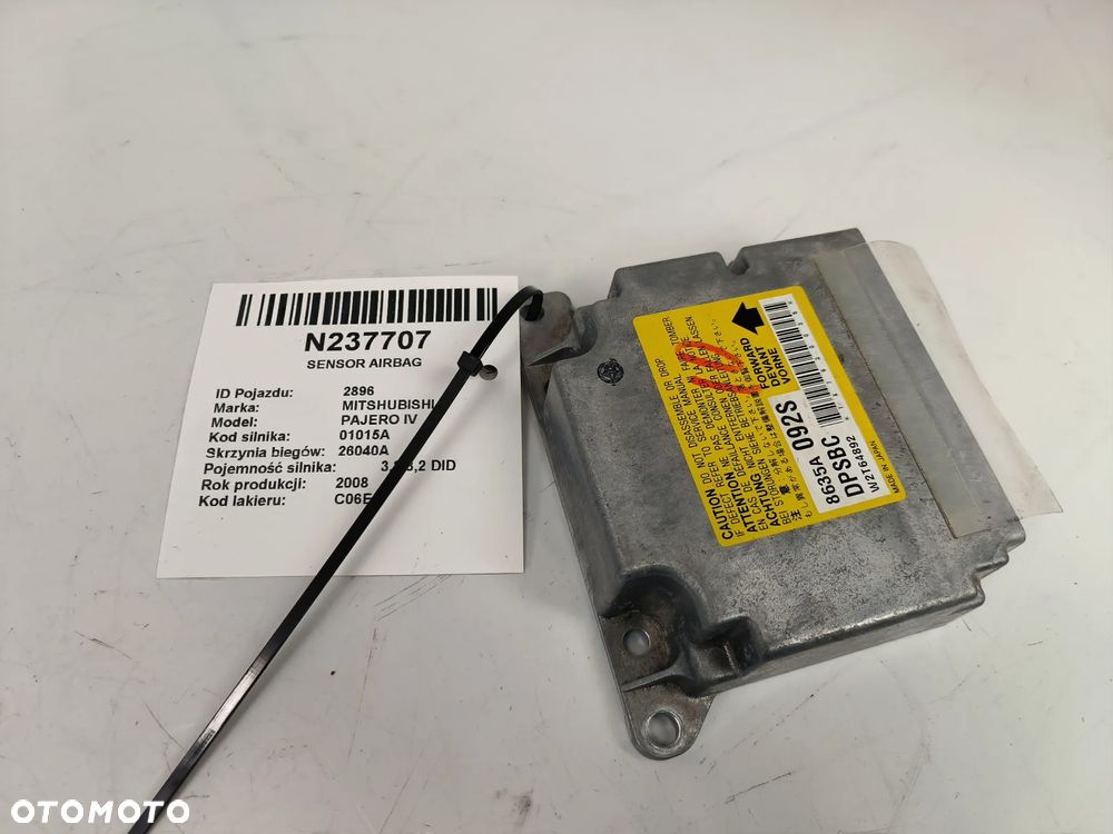 Sterownik moduł Airbag 8635A092S Mitsubishi, Pajero - 1