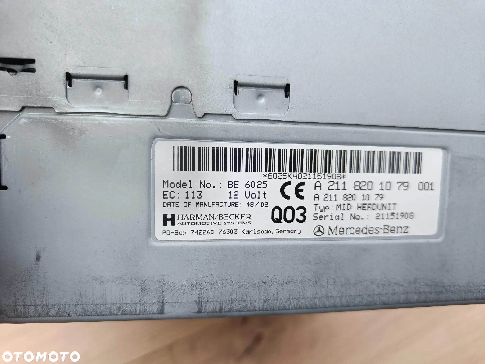 MERCEDES W211 RADIO NAWIGACJA COMAND A2118201079 - 7