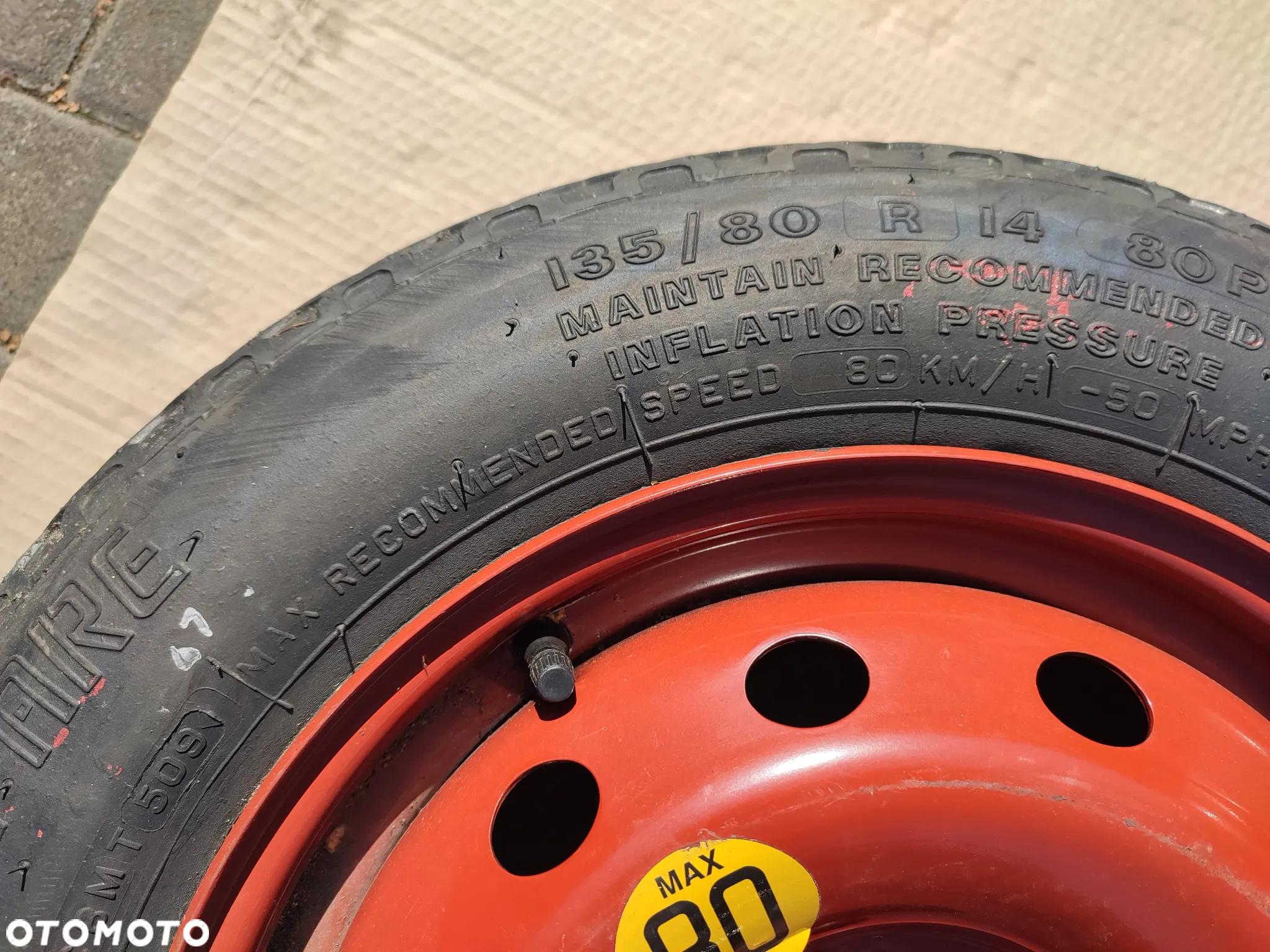 Fiat koło dojazdowe dojazdówka 4x98 ET43 135/80 R14 - 3