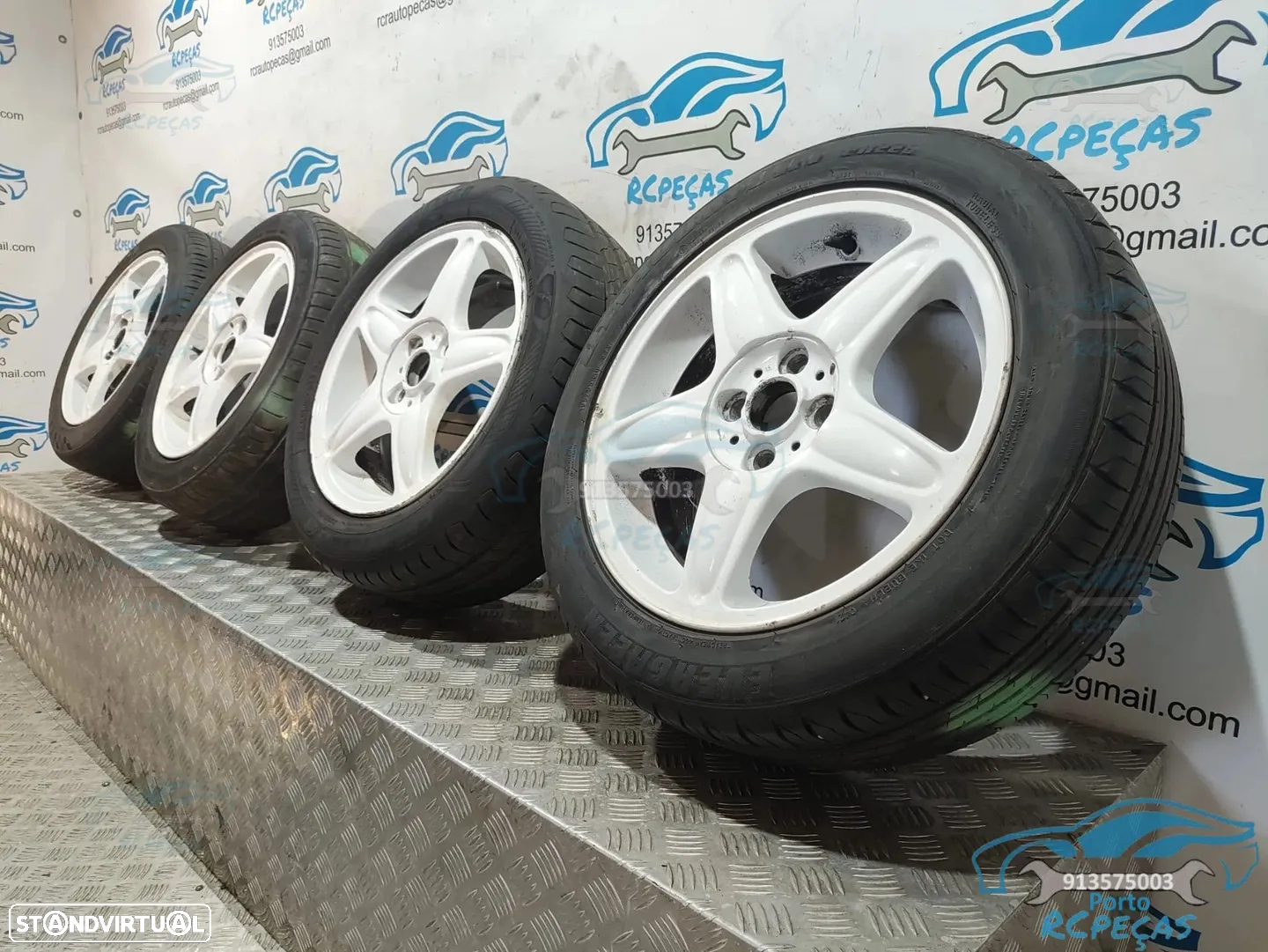 Conjunto Jantes 16" Mini - 6.5J | ET48 | 4x100 - Originais | Jante | 6769410 | 6769409 | 195 55 16 | 4 x 100 | 16 Polegadas | Original | R53 | R55 | R50 | R56 | R57 | R58 | R59 | R60 | Clubman | Cabrio | Roadster | Coupe - 3
