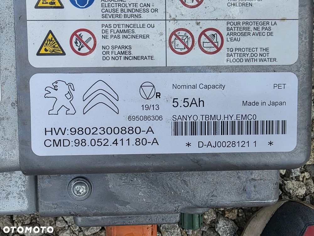 BATERIA AKUMULATOR CITROEN DS 5 HYBRID 695086306 - 2