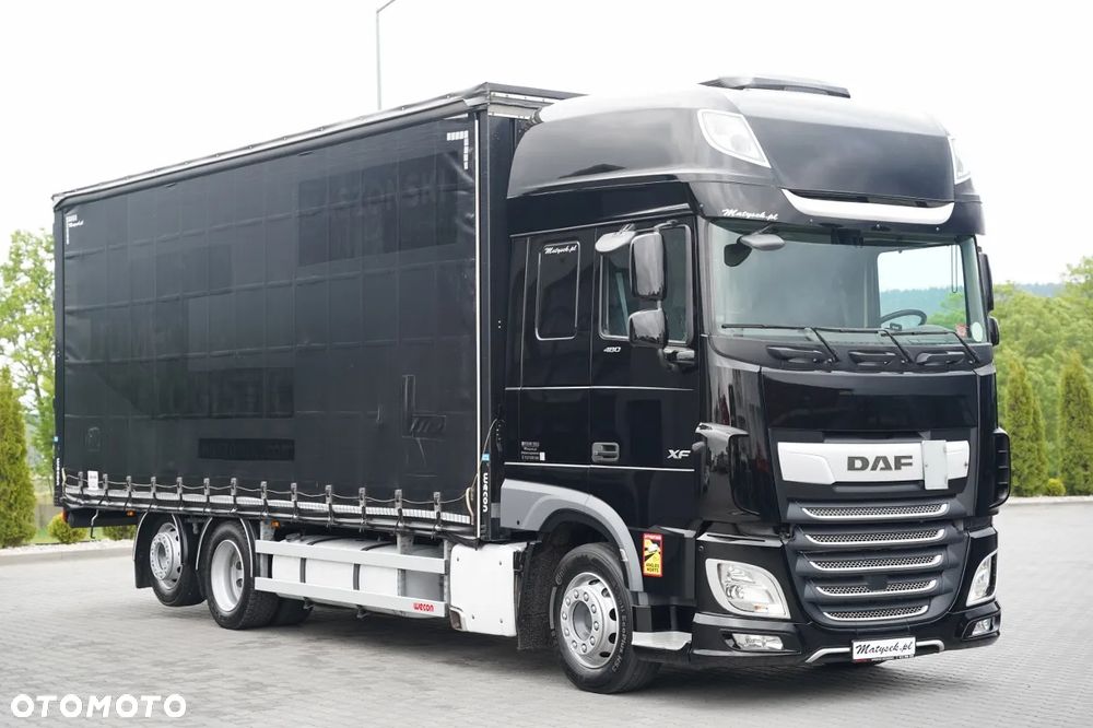 DAF XF 480 / FIRANKA 7,7 M / SSC / 6X2 / KLIMA POSTOJOWA / OŚ PODNOSZONA / - 6
