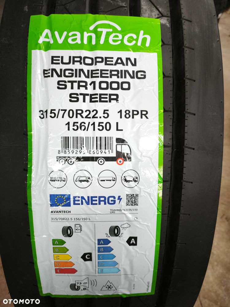 NOWE opony 315/70R22.5 Avantech STR1000 - MEGA JAKOŚĆ -c.brutto - 2