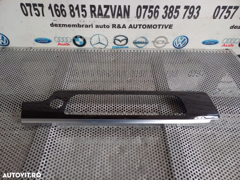 Ornament Trim Bord Lemn Mahon Bmw Seria 7 F01 F02 F03 F04 Volan Stanga Dezmembrez Bmw F01 F02 - 1
