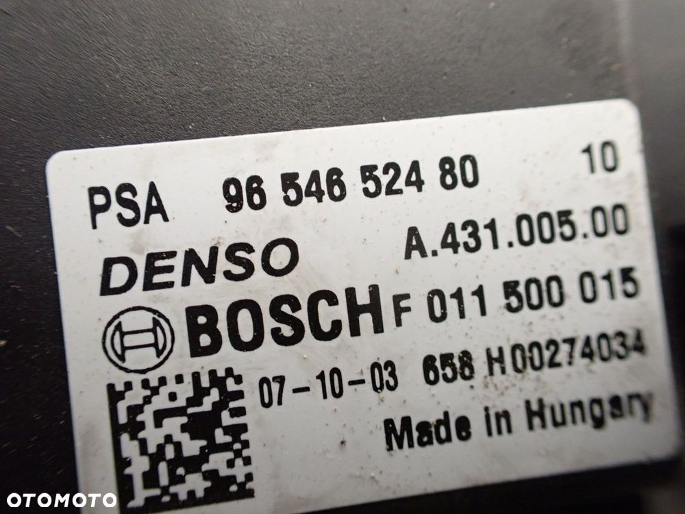 WENTYLATOR NAWIEWU CITROEN C4 PICASSO LIFT 1.6HDI 9654652480 - 2