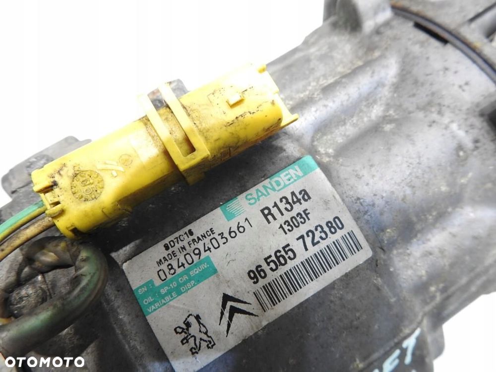 SPRĘŻARKA KLIMATYZACJI PEUGEOT 607 2.7 V6 HDI 9656572380 - 6