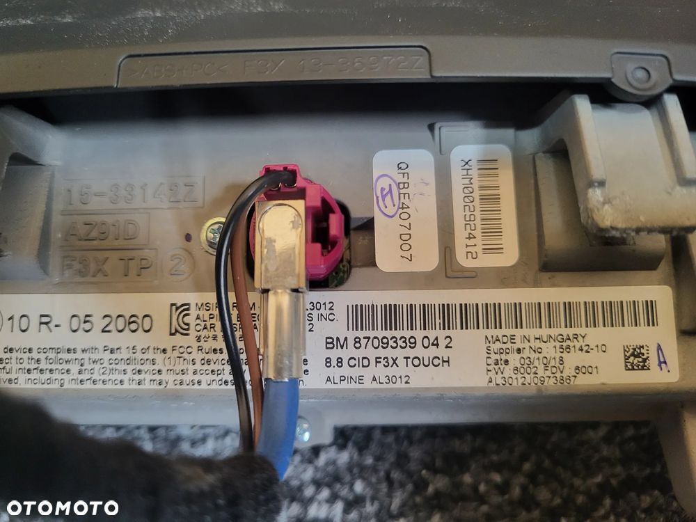Bmw f20 f30 f32 f36 nawigacja ID5 ID6 NBT EVO dotykowa - 7