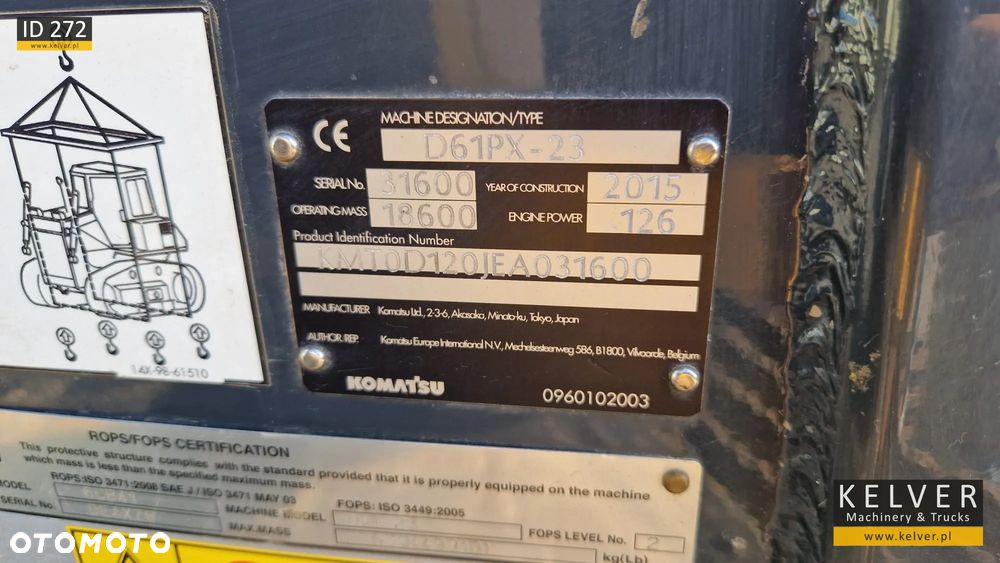 Komatsu D61PX-23 * system niwelacji Trimble 3D GPS - 30