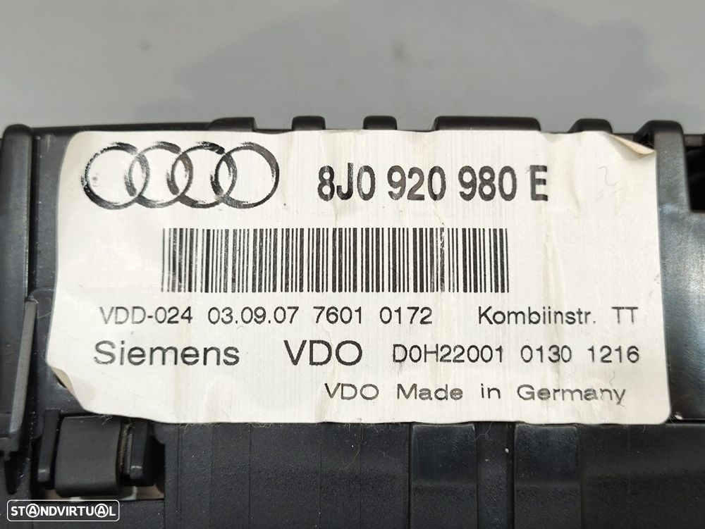 Quadrante Audi TT 8J Original - 8